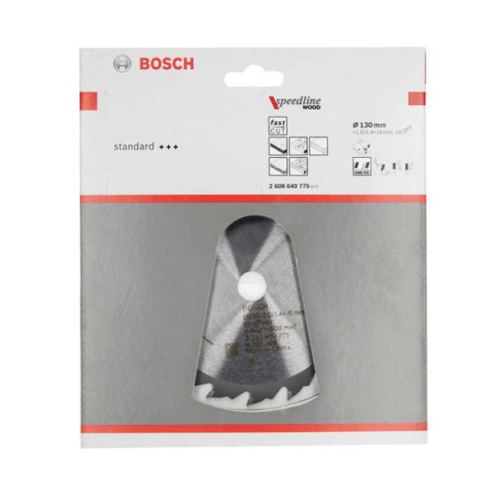 Lame PRO Wood Bosch 2608640775 Ø130 x 16 mm