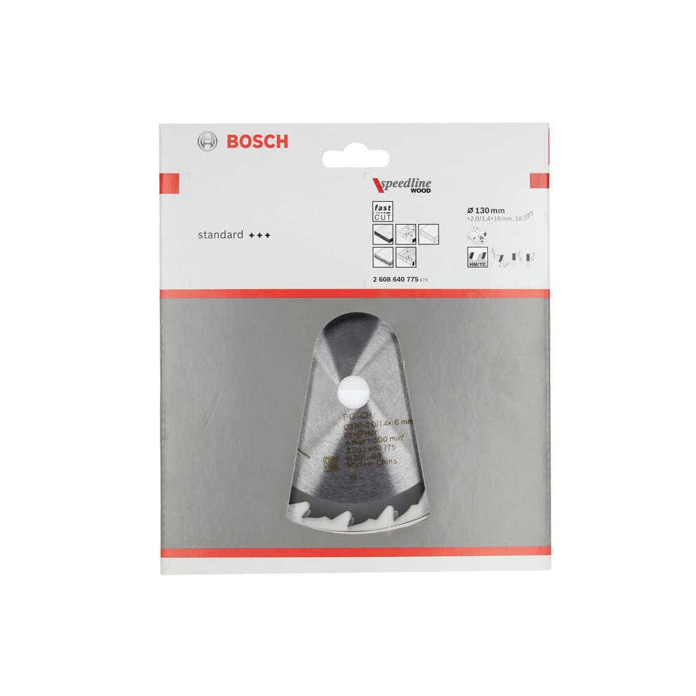 Lame PRO Wood Bosch 2608640775 Ø130 x 16 mm
