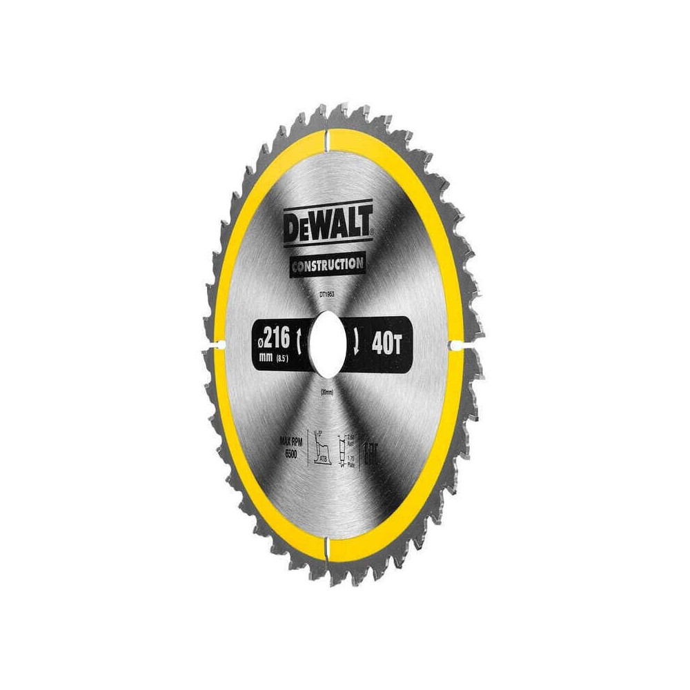 Lame scie circulaire DeWalt DT1953-QZ 40 dents