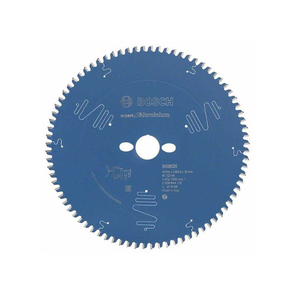 Lame scie circulaire alu Bosch 2608644112 Ø254 80 dents