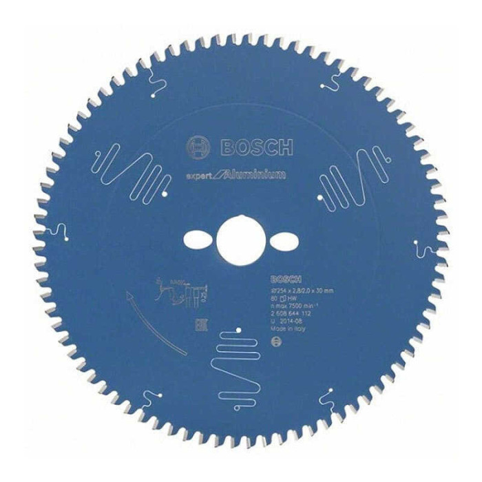 Lame scie circulaire alu Bosch 2608644112 Ø254 80 dents