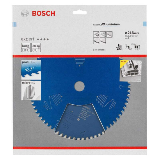 Lame scie circulaire alu Bosch 2608644112 Ø254 80 dents
