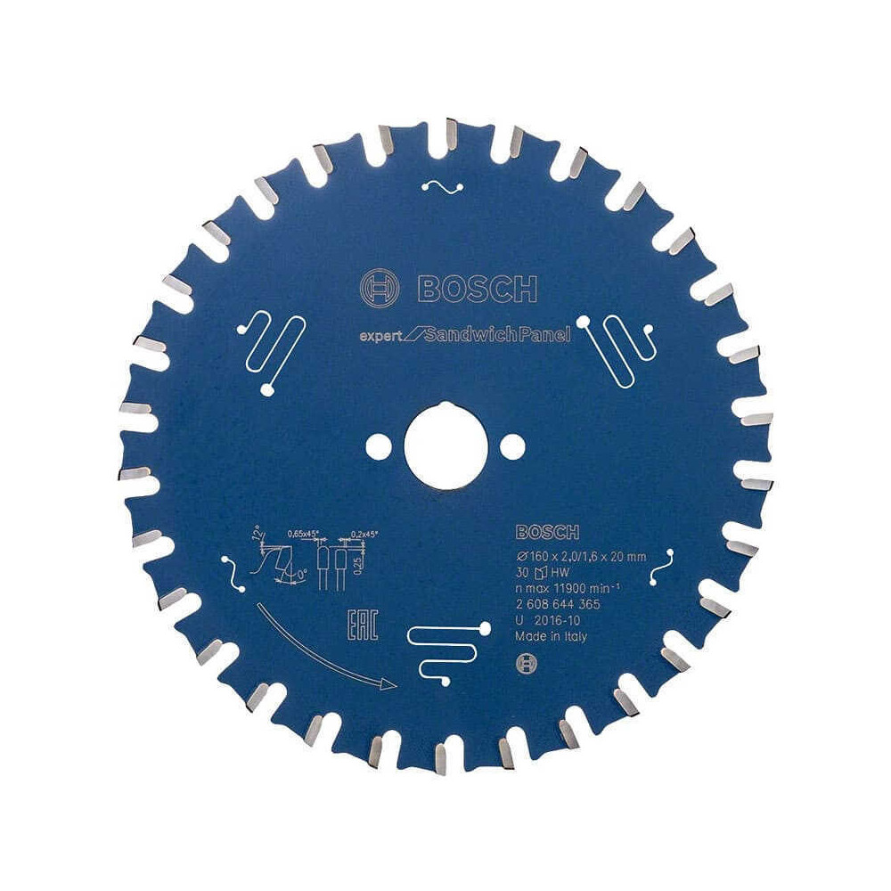 Lame scie circulaire Bosch 2608644365 Ø160 sandwich