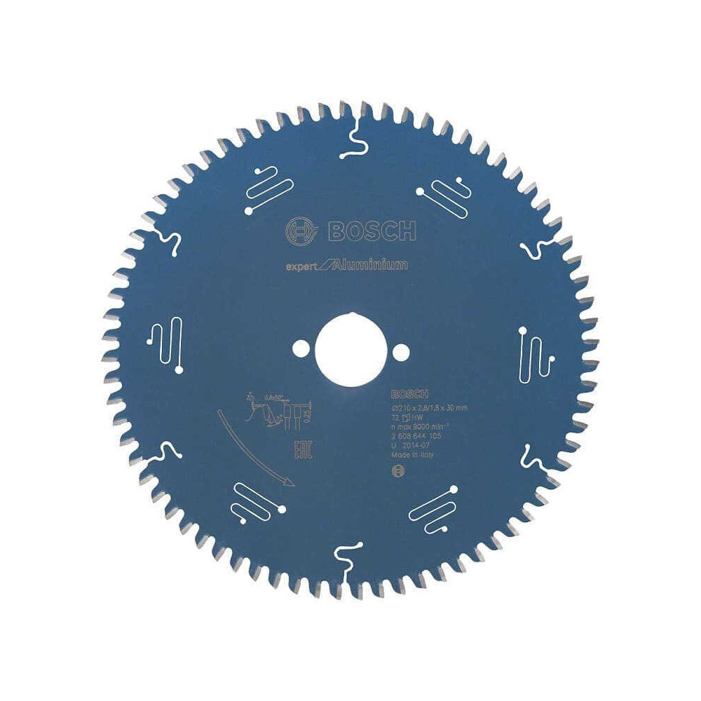 Lame scie circulaire alu Bosch 2608644105 Ø210 72 dents