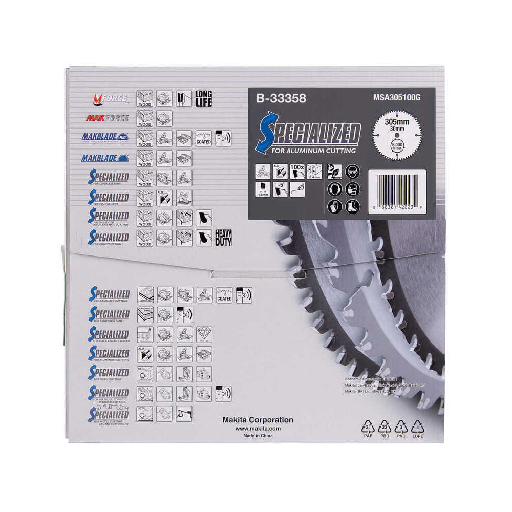 Lames carbure Specialized Makita B-33358