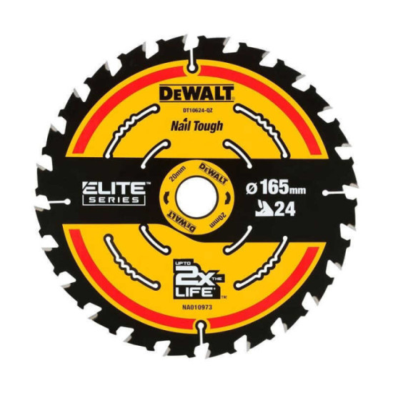 Lame DeWalt DT10624-QZ Extreme 165 x 20 mm 24 dents