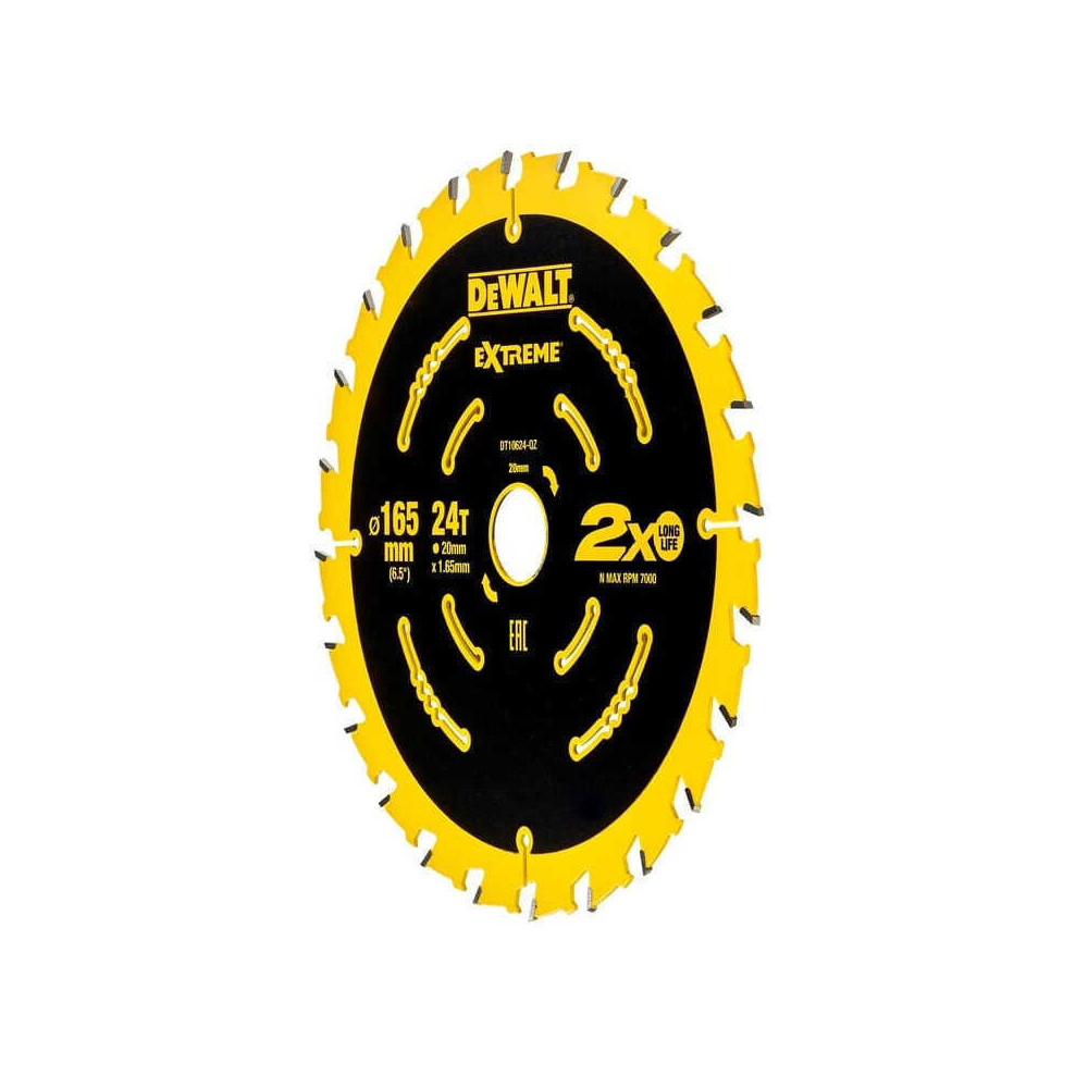 Lame DeWalt DT10624-QZ Extreme 165 x 20 mm 24 dents