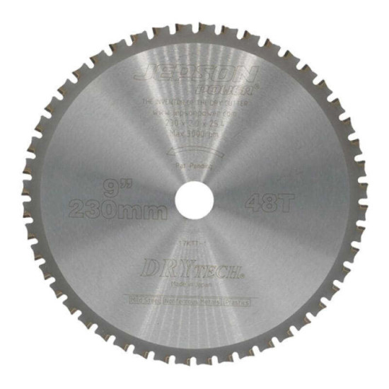 Lame carbure drytech Ø230 mm pour acier inox Jepson 72123048I