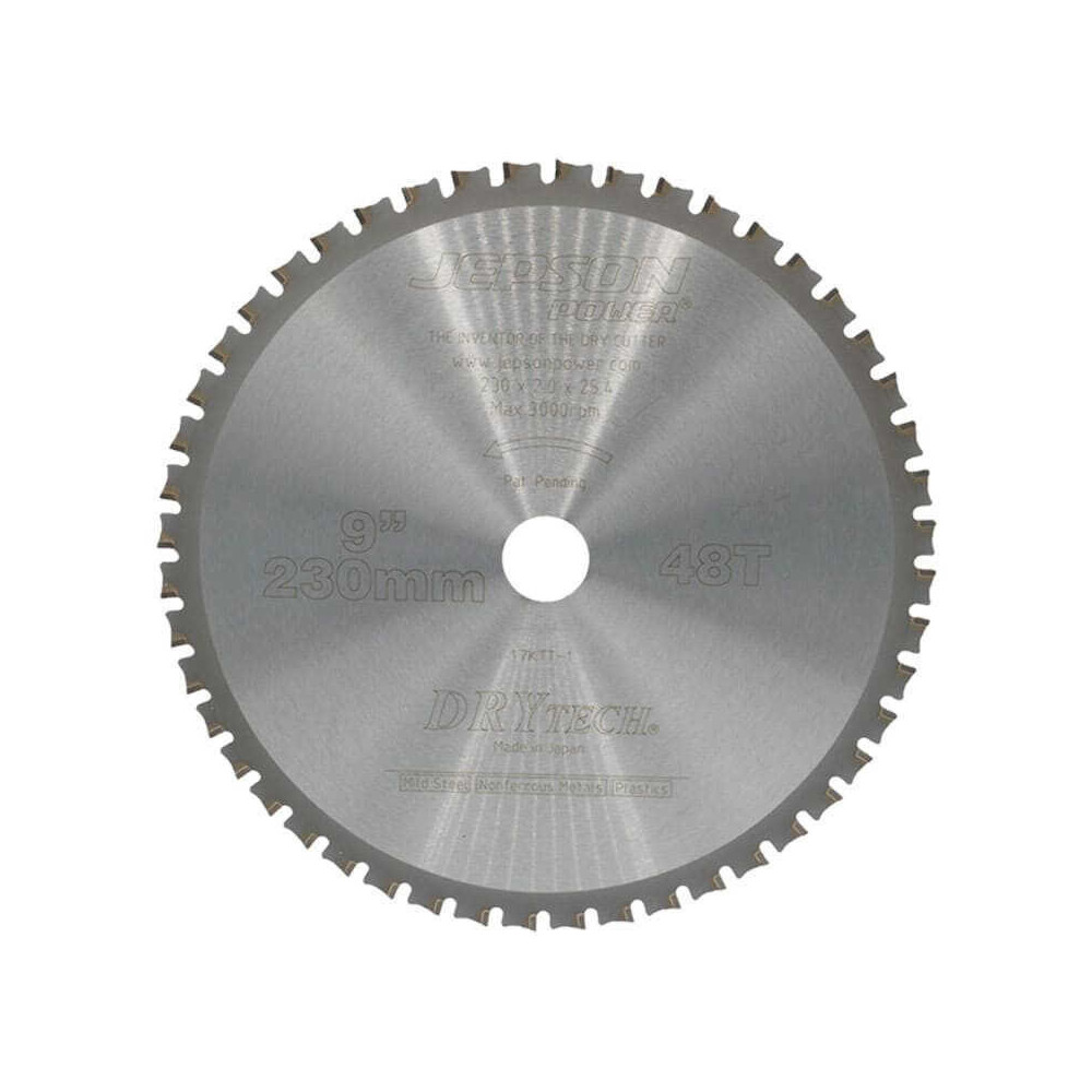 Lame carbure drytech Ø230 mm pour acier inox Jepson 72123048I