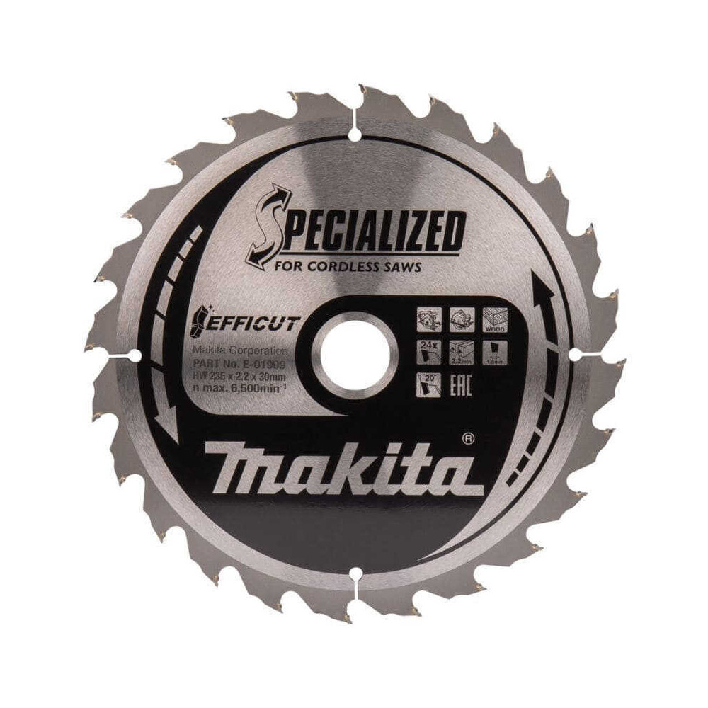 Lames carbure pour bois Makita E-01909