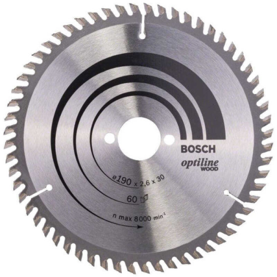 Lame PRO Wood Bosch 2608641188 Ø190 mm 60 dents