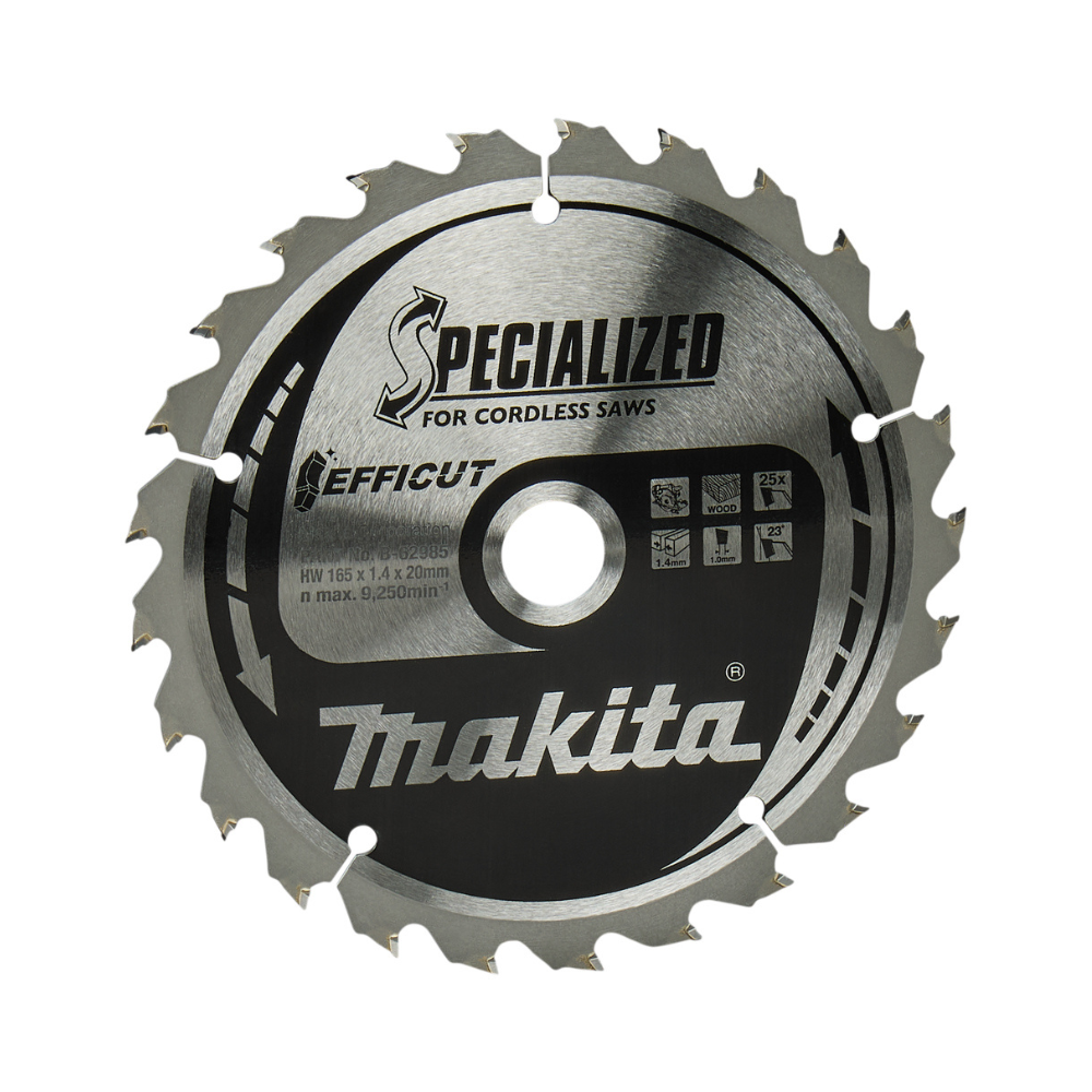 2 Lames 165x20x25D pour scies Makita B-62985-2