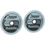 2 Lames 165X20X56D EFFICUT pour bois Makita B-57336-2