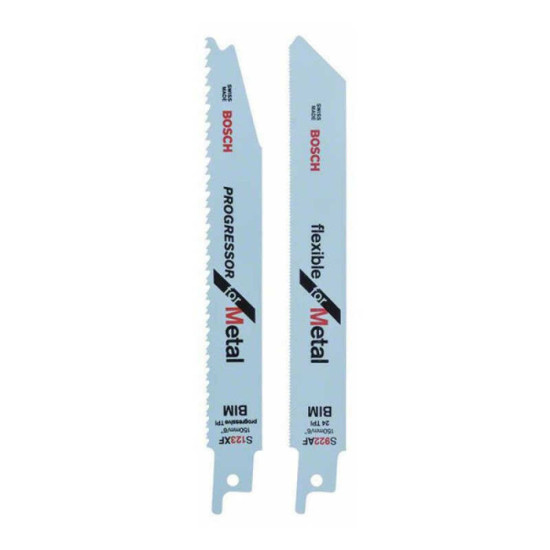 Set 2 lames scie sabre Bosch 2608656432 métal
