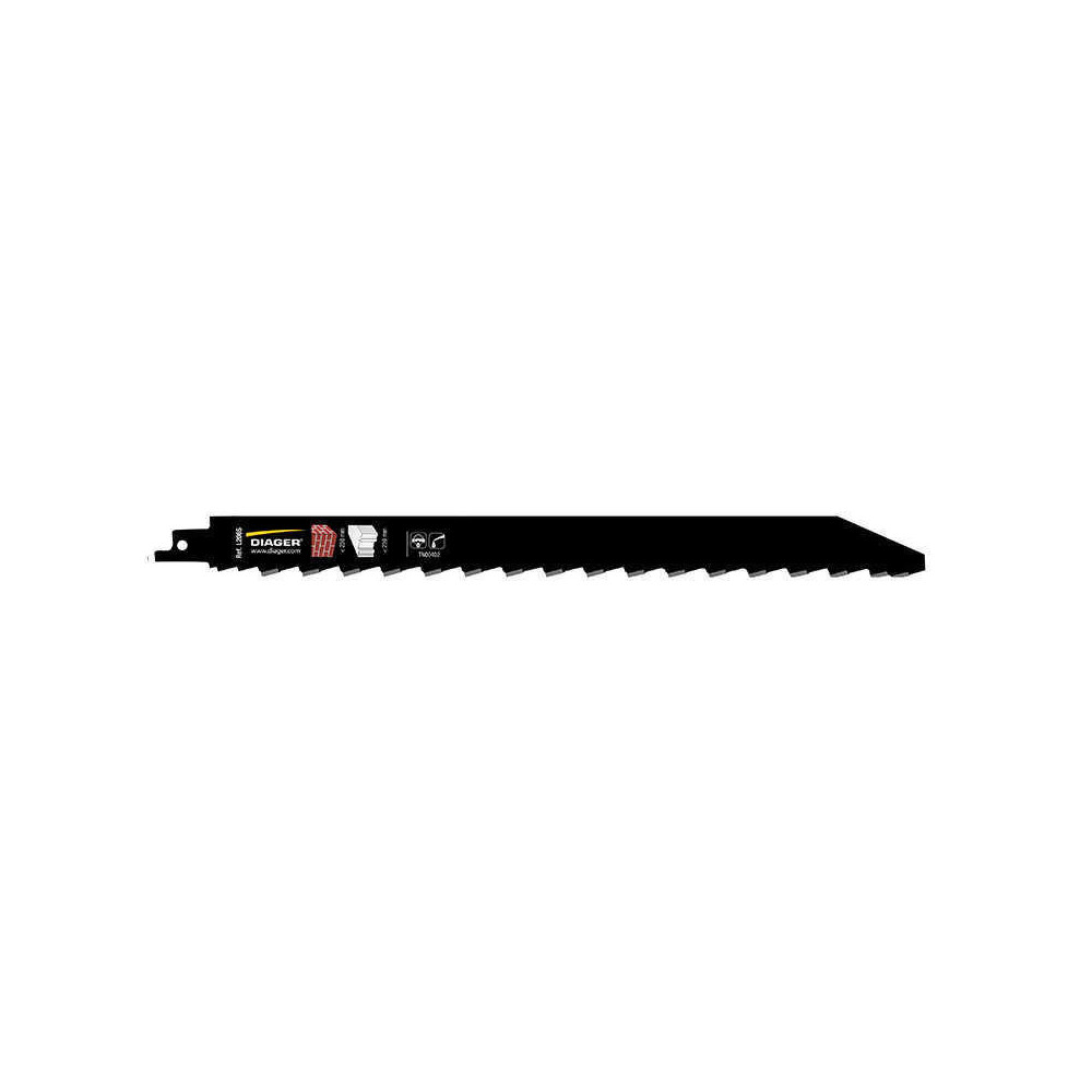 Lame scie sabre carbure Diager L206SL3001 300 mm