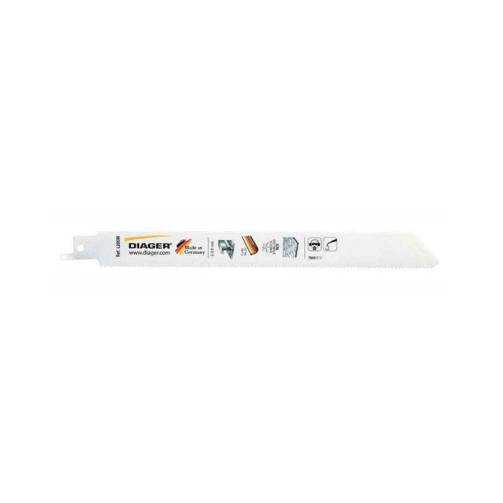 Lame scie sabre métal Diager L200ML2005 x5