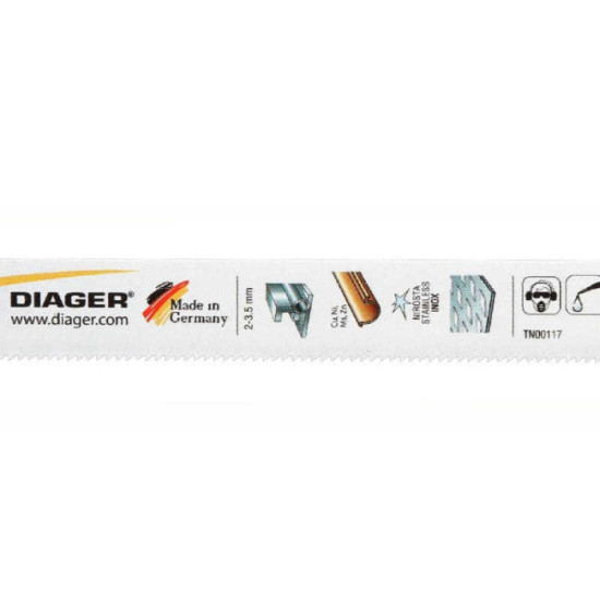 Lame scie sabre métal Diager L200ML2005 x5