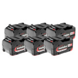 Set de 6 batteries 18 V Metabo 625152000 5,2 Ah