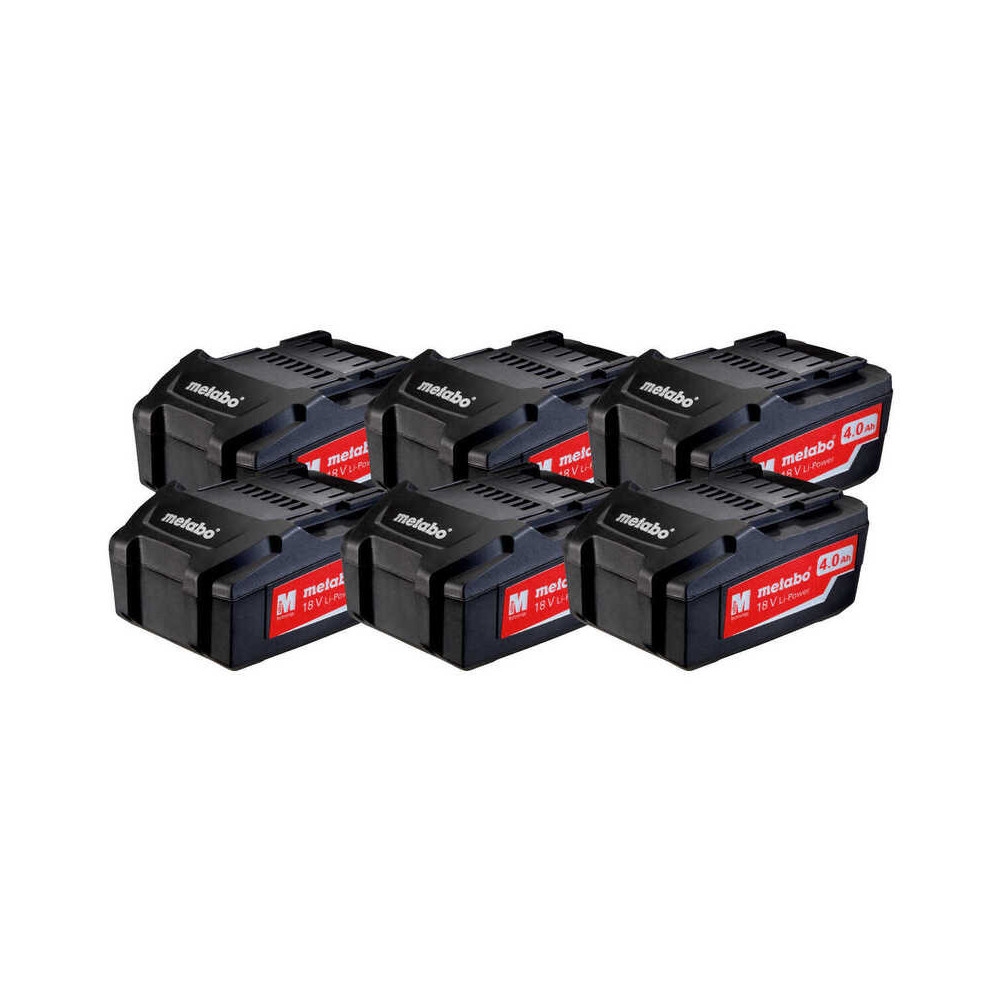Set de 6 batteries 18 V Metabo 625151000 4,0 Ah