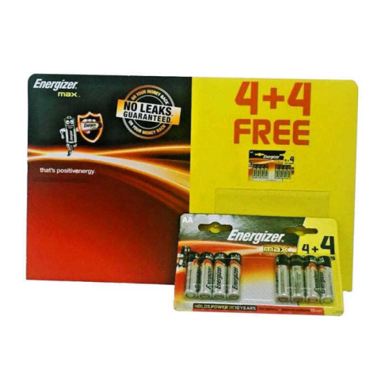 Piles alcalines AA Energizer Energizer-Max-AA_6 - lot de 48
