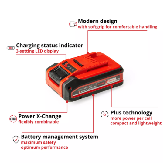 Batterie Einhell 4511553 Power X-Change Plus 4,0 Ah