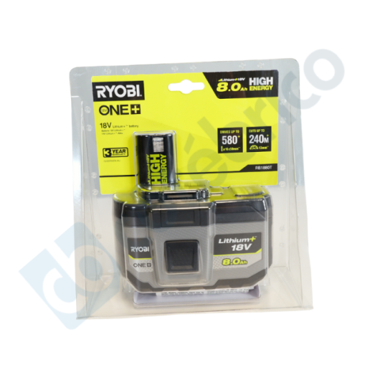 Batterie Ryobi 5133006264 18V ONE+ 8,0 Ah Li-Ion