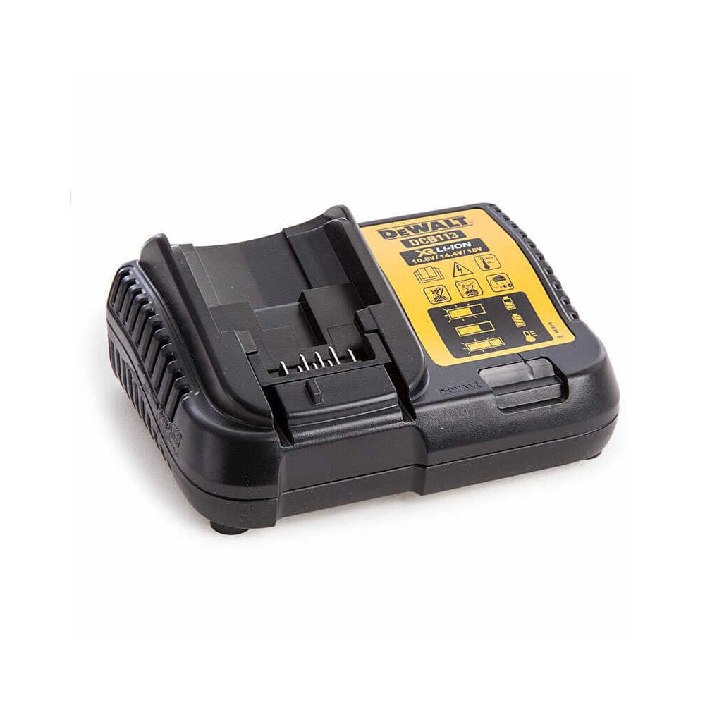 Chargeur DeWalt DCB113 10,8 à 18V XR, 2 Ah en 40 min