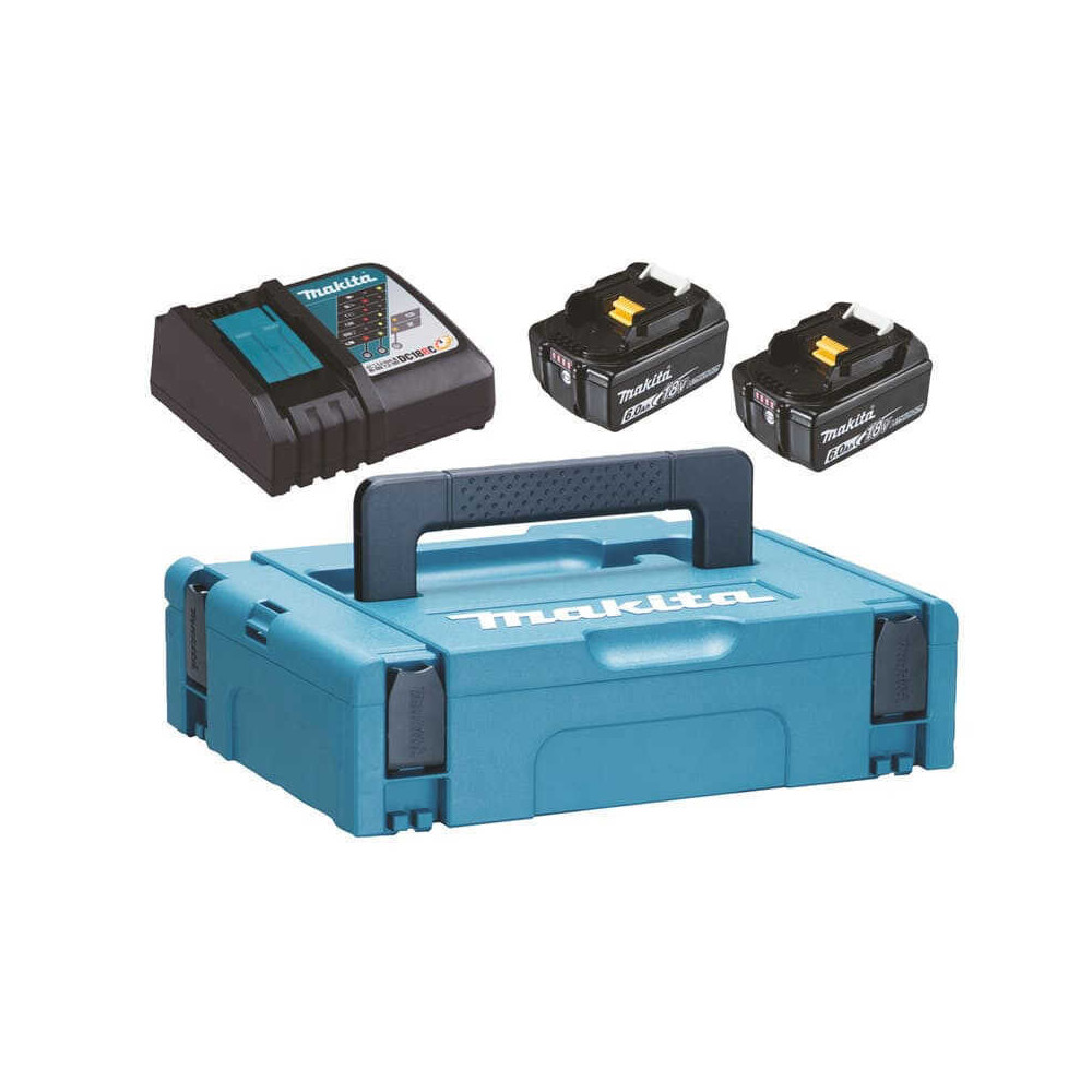 Pack énergie 18 V 2 x 6,0 Ah + DC18RC Makita 198116-4