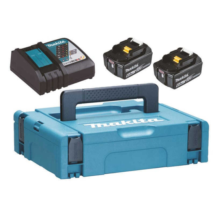 Pack énergie 18 V 2 x 6,0 Ah + DC18RC Makita 198116-4