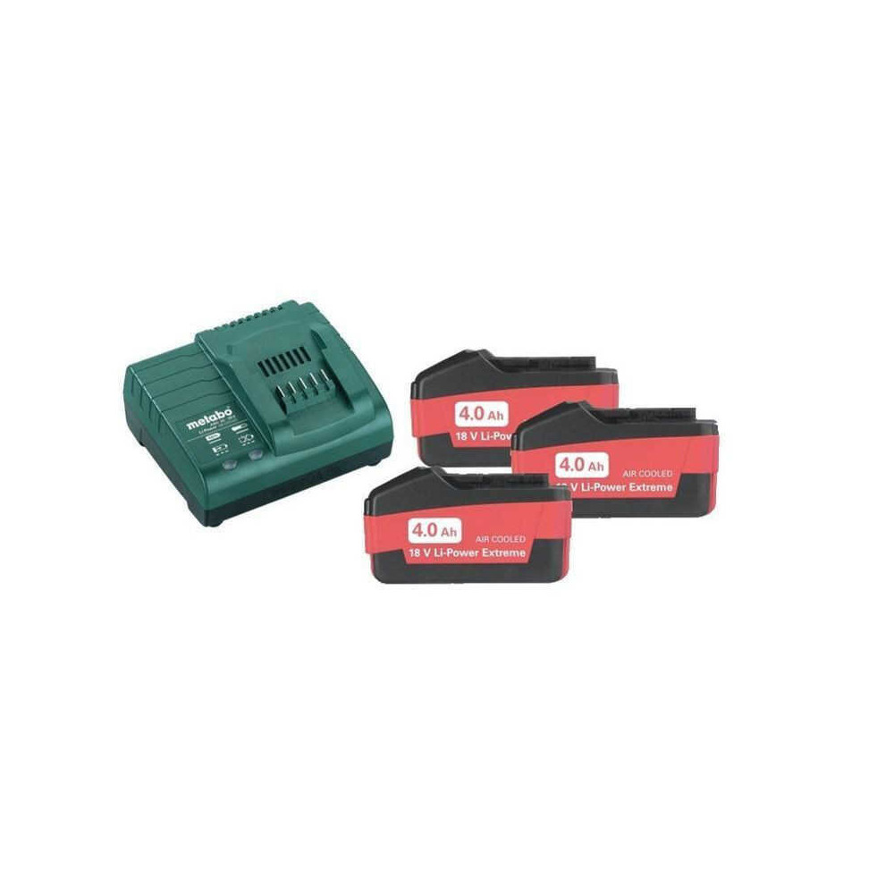 Kit énergie Metabo 685049000 3 batteries 4,0 Ah