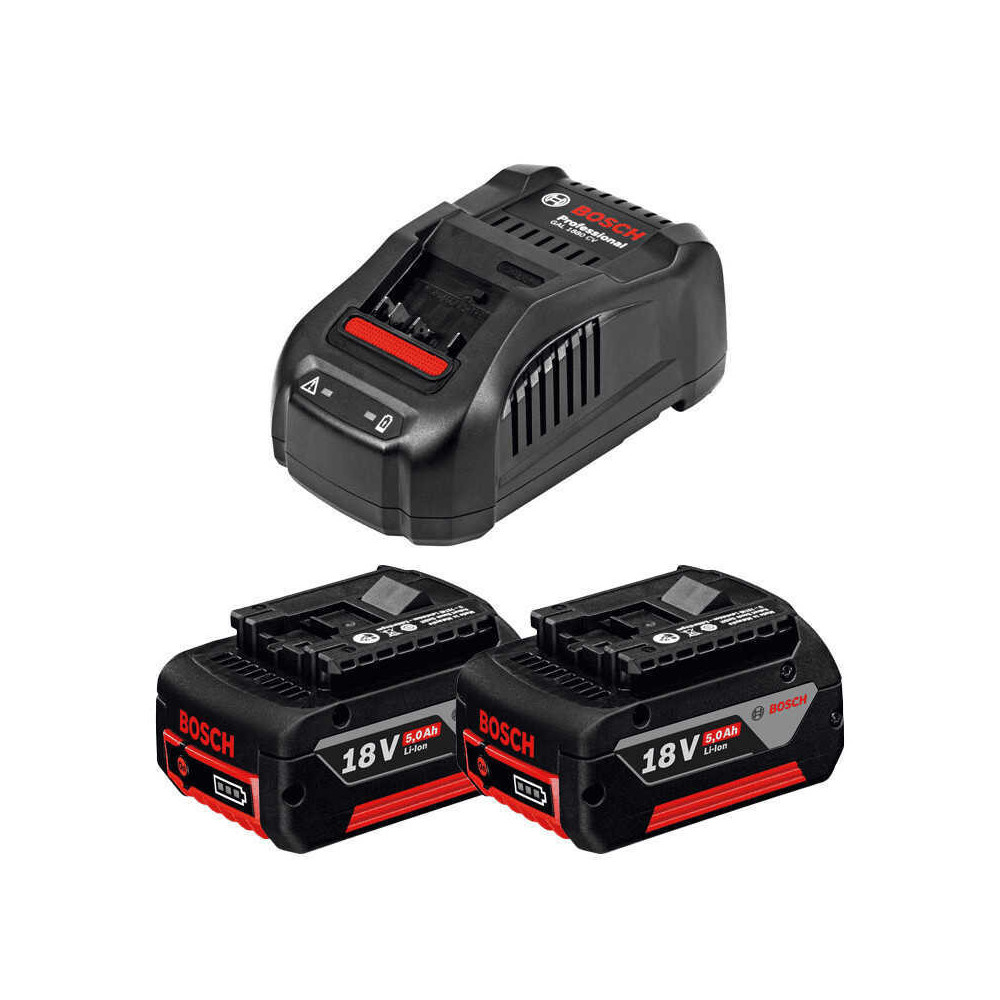 Kit 2 batteries 5,0 Ah + GAL 1880 CV Bosch 1600A00B8J