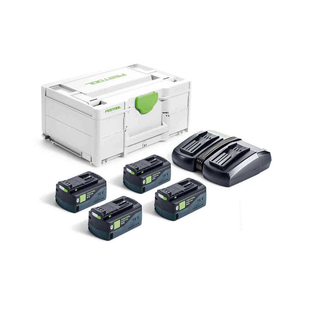 Set énergie Festool 577709 18V 4xHP5,0/TCL6DUO