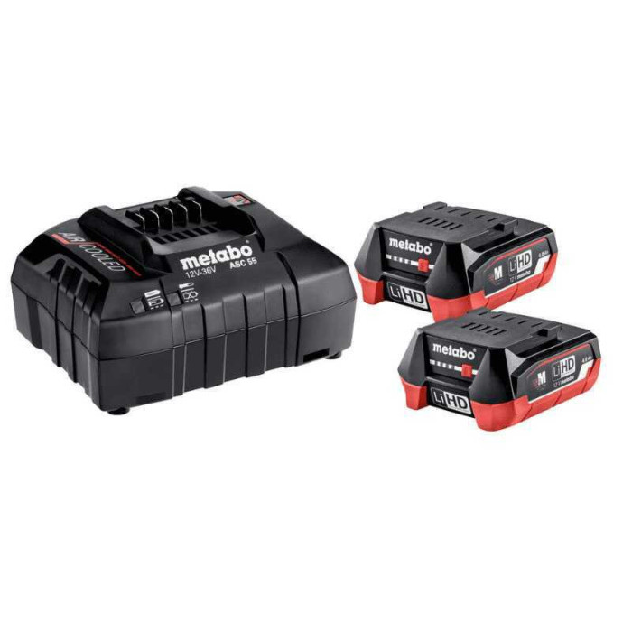 Lot de 2 batteries Metabo 12 V 4,0 Ah 685301000