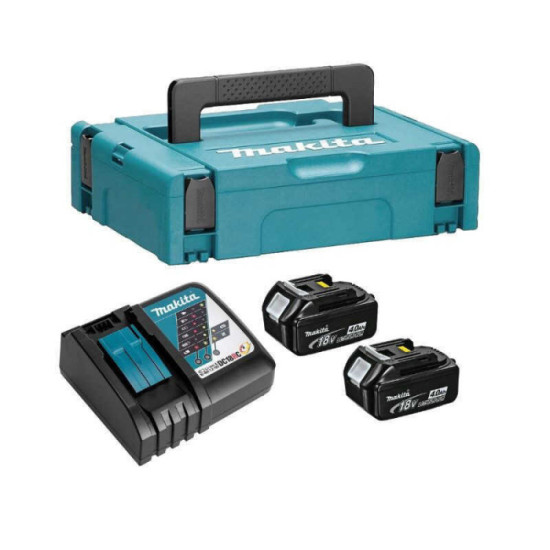 Power source kit 2 x 4,0 ah dans coffret makpac Makita 197494-9