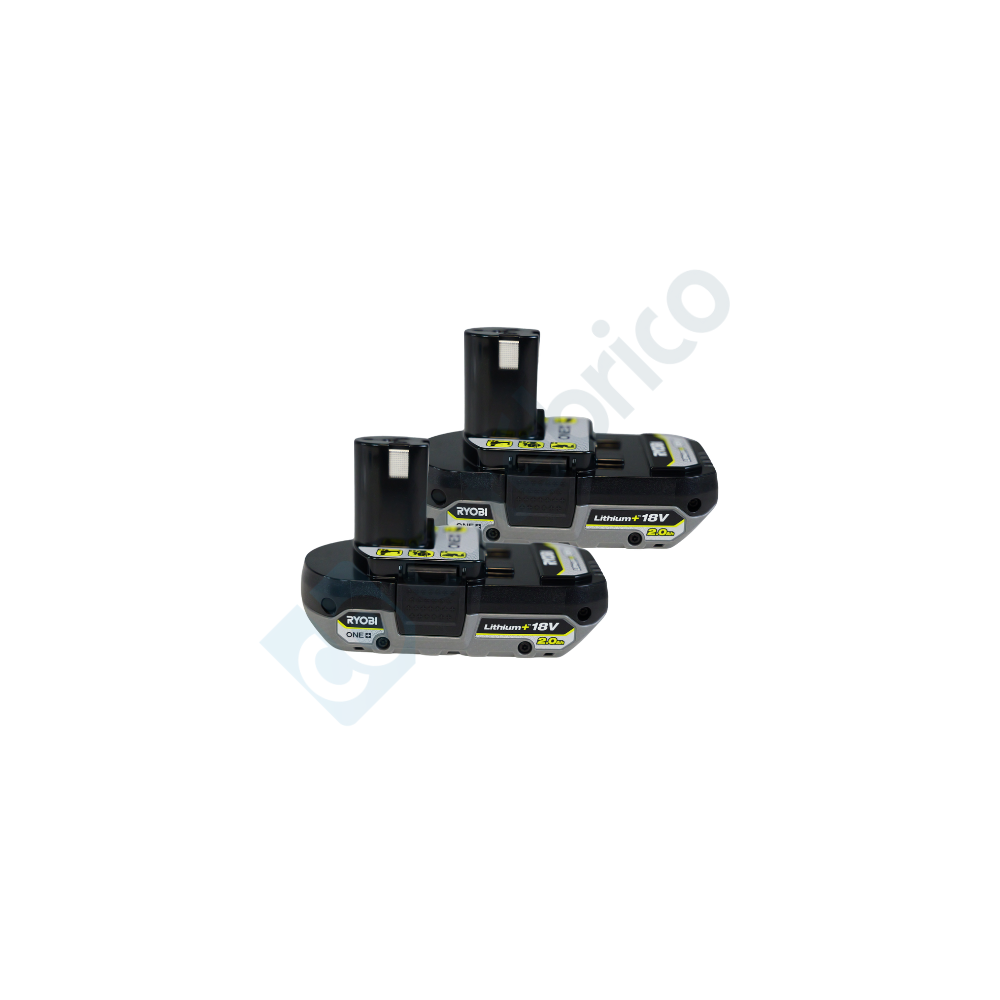 Pack 2 batteries 2,0 Ah + chargeur Ryobi 5133004296