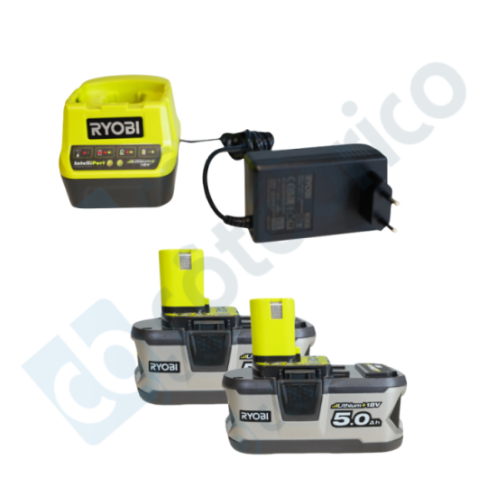 Pack 2 batteries Ryobi 5133003364 18V ONE+ 5,0 Ah