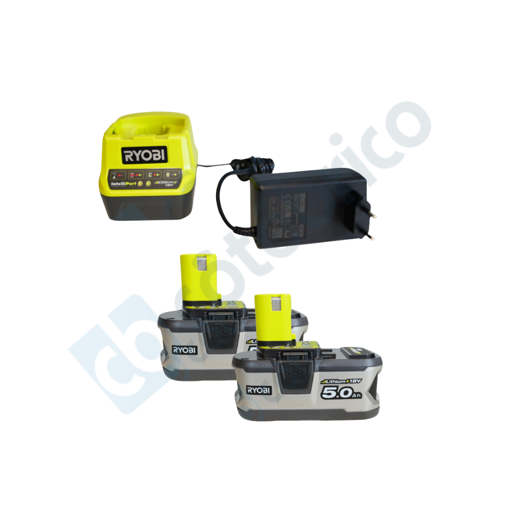 Pack 2 batteries Ryobi 5133003364 18V ONE+ 5,0 Ah
