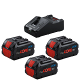 Pack 3 batteries 8,0 Ah + chargeur Bosch Professional 0615A5004Y