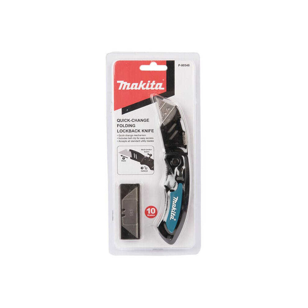 Cutter pliant Makita P-90548 avec 10 lames
