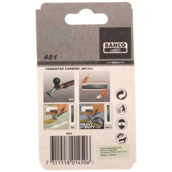 Lame de rechange 65 mm grattoir ERGO 665/450 Bahco 451