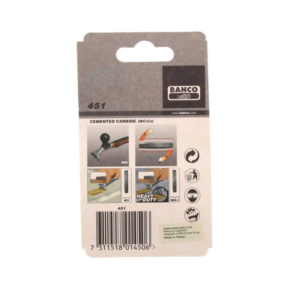 Lame de rechange 65 mm grattoir ERGO 665/450 Bahco 451