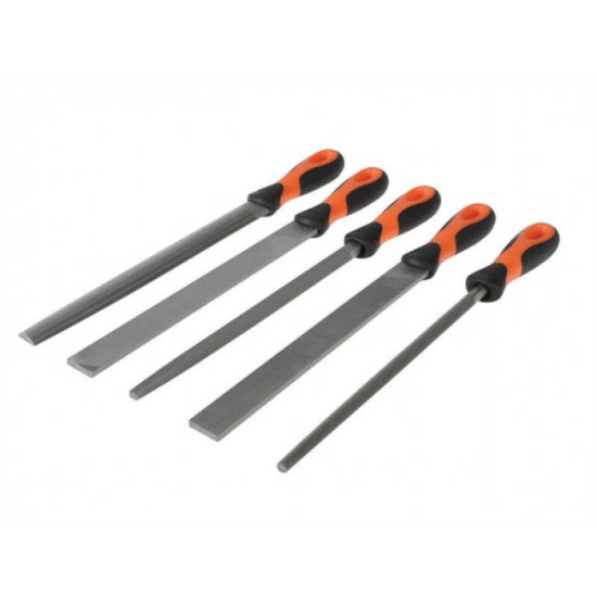 Jeu de 5 limes Bahco BAH1-478-10-1-2 250 mm