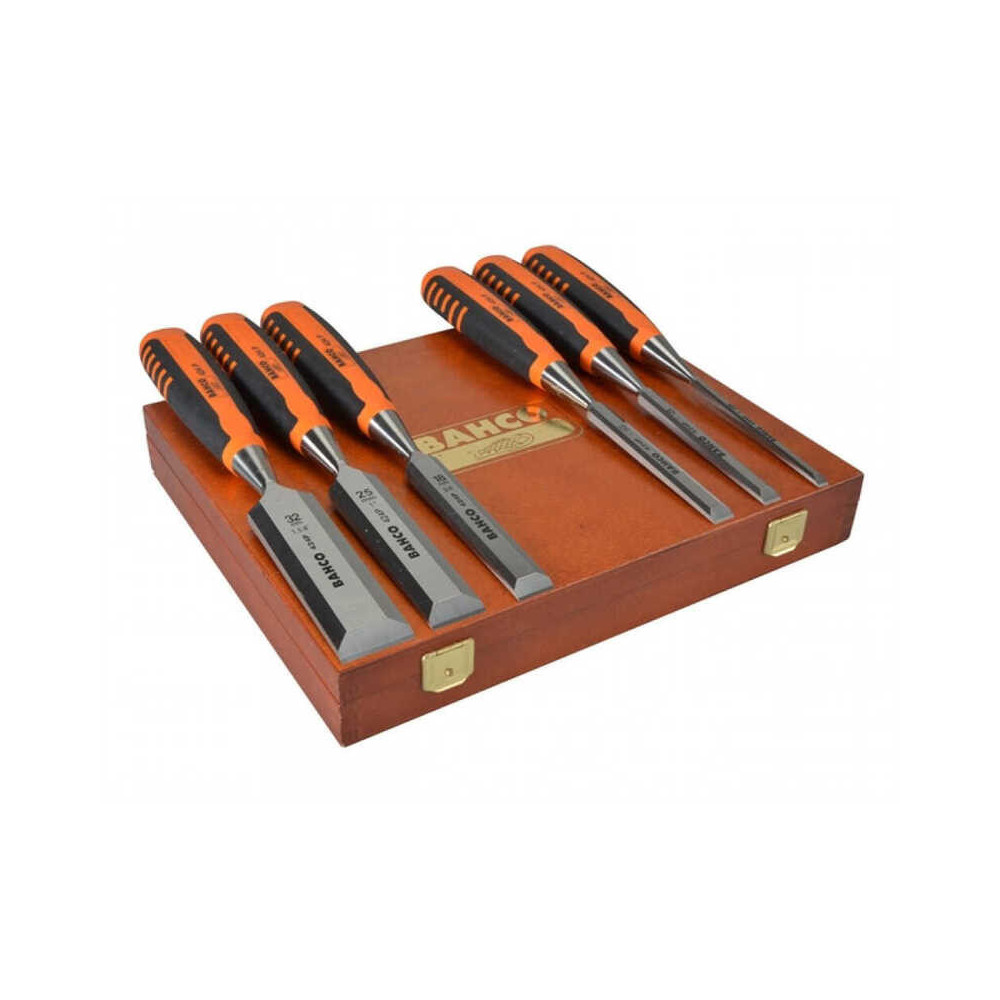 Jeu de 6 ciseaux à bois Bahco BAH424P-S6-EUR