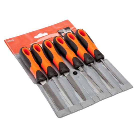 Jeu de 6 limes de serrurier Bahco 1-476 100 mm