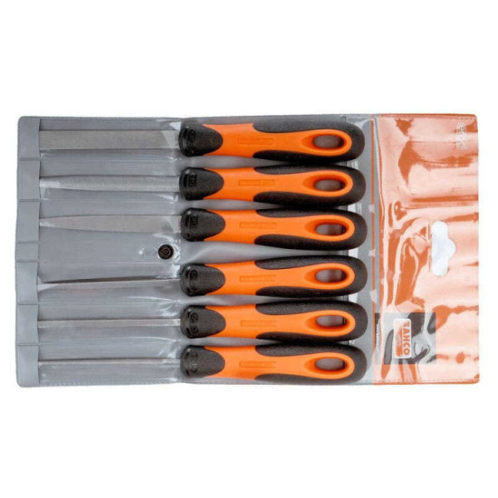 Jeu de 6 limes de serrurier Bahco 1-476 100 mm
