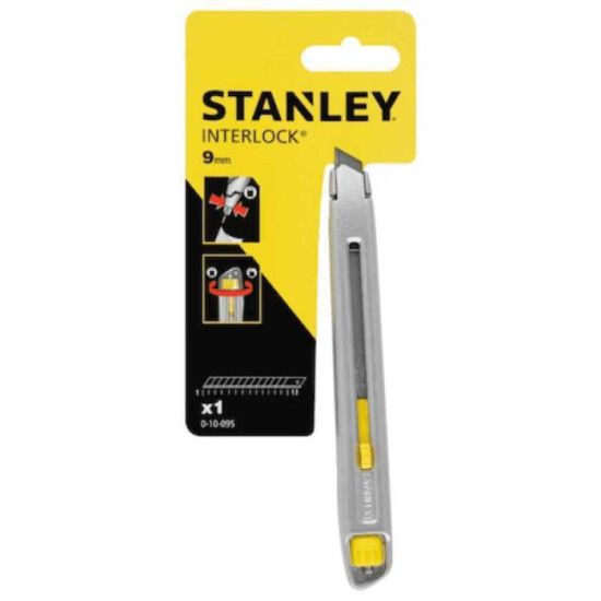 Cutter métallique Interlock 9 mm Stanley 0-10-095