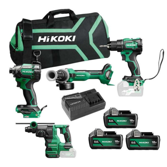 Pack 4 outils sans fil 18 V HiKOKI KC18DEWHZ