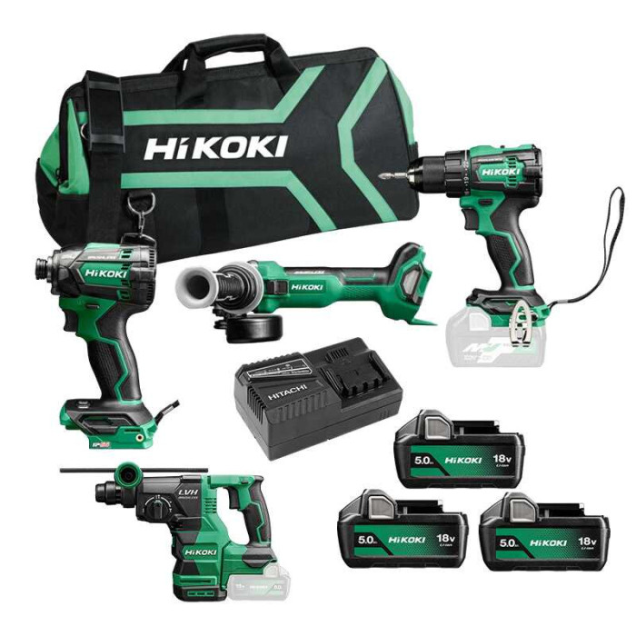 Pack 4 outils sans fil 18 V HiKOKI KC18DEWHZ