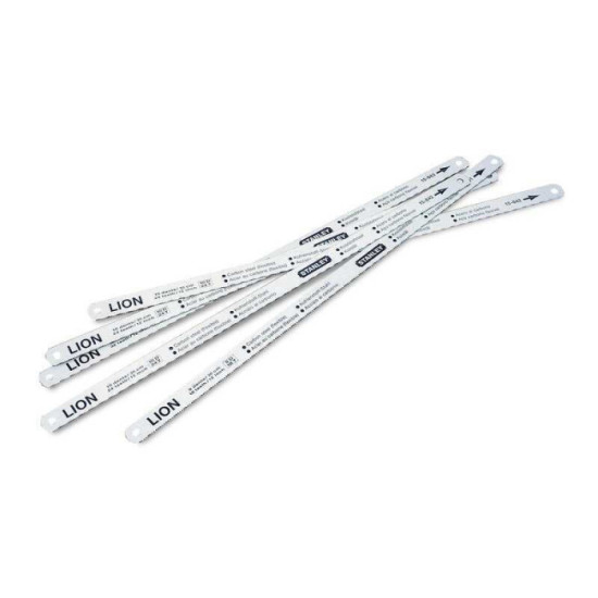 Lot de 5 lames de scie à métaux Stanley 0-15-801