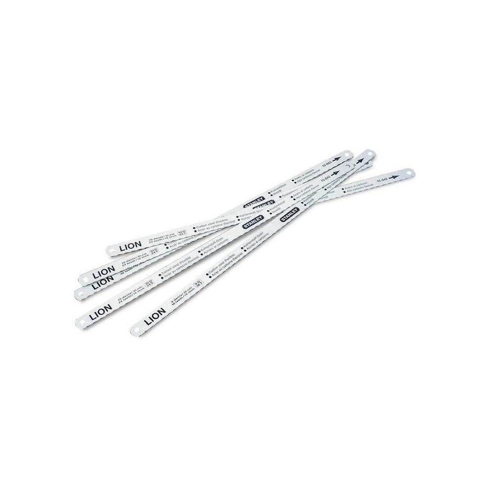 Lot de 5 lames de scie à métaux Stanley 0-15-801